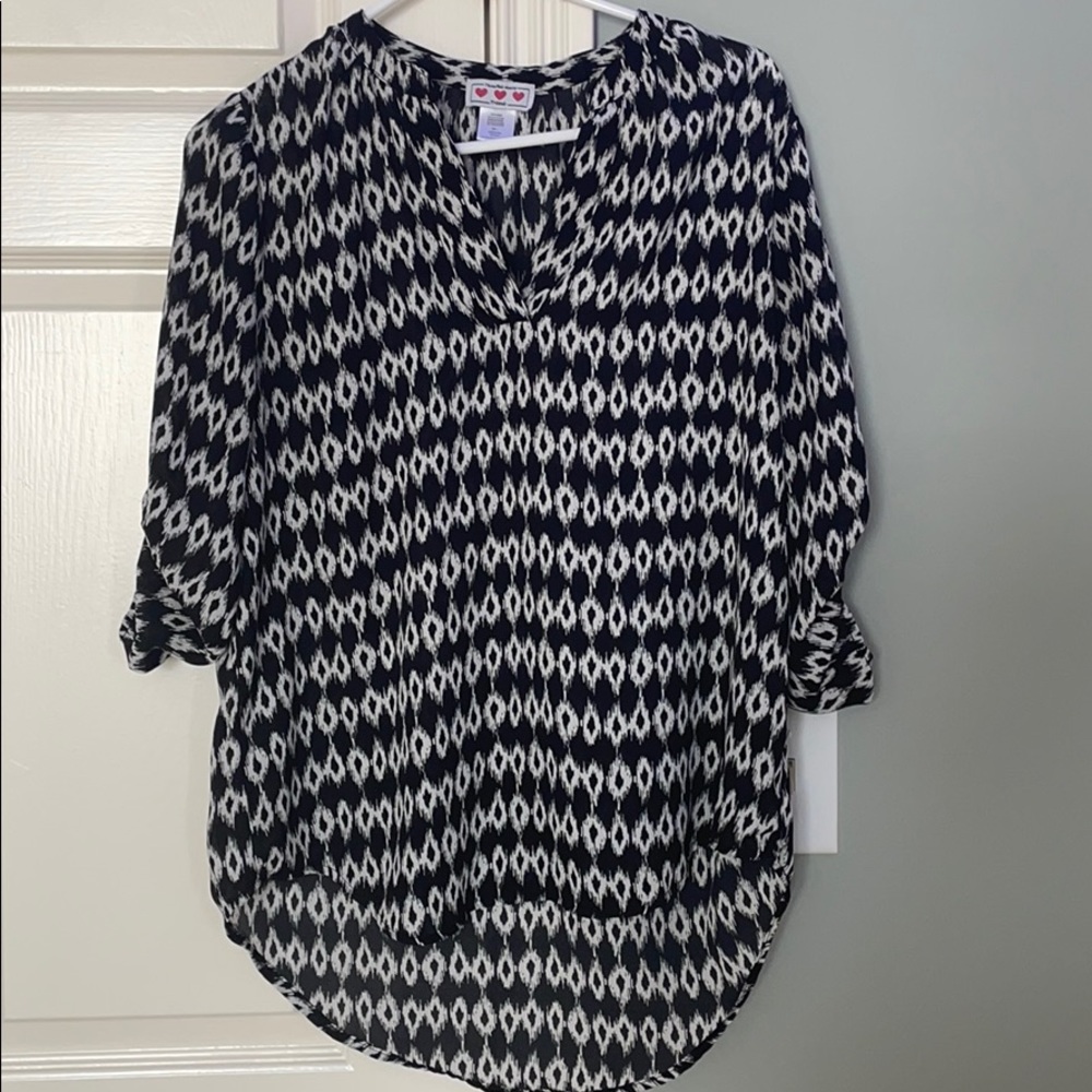 Black & White Blouse